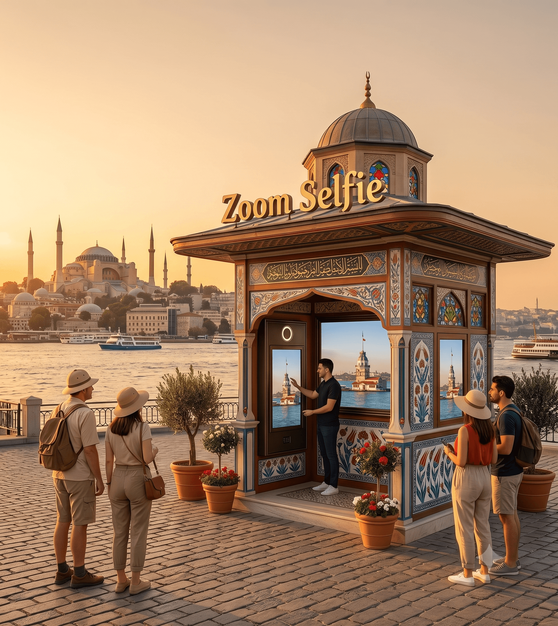 ZoomSelfie kiosk experience in Istanbul