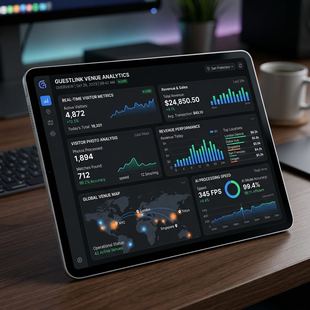 PhotoSoft attraction photography management dashboard