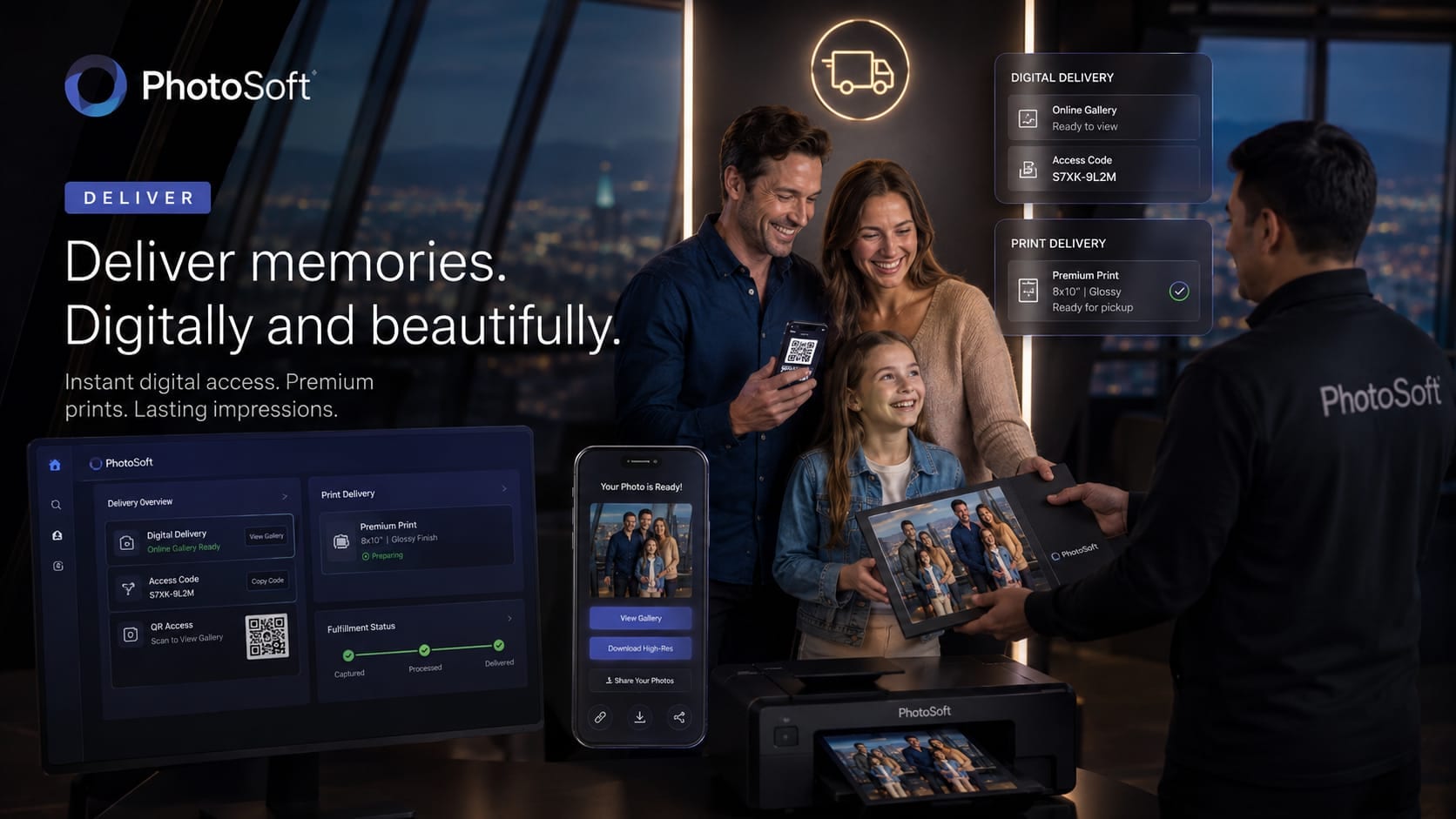 PhotoSoft delivering digital and printed visitor memories
